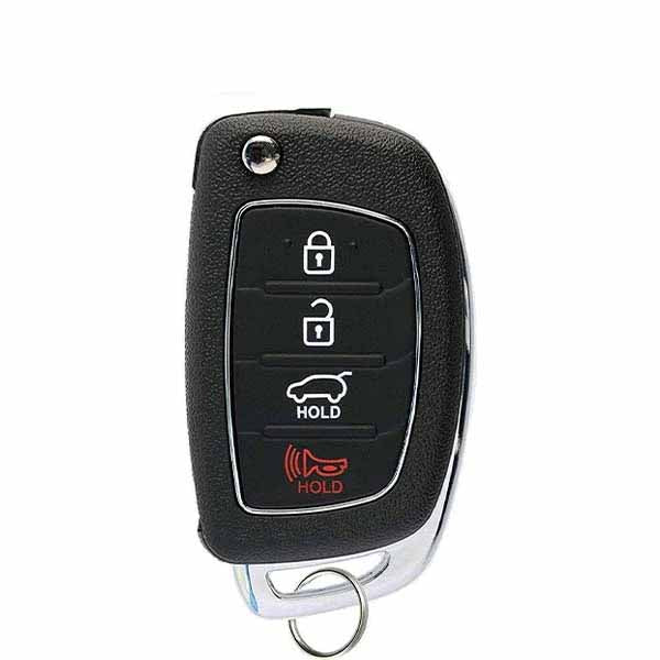 2015-2019 Hyundai Sonata 4-Button Flip Key SHELL for TQ8-RKE-4F16 / TQ8-RKE-4F25 (AFTERMARKET)