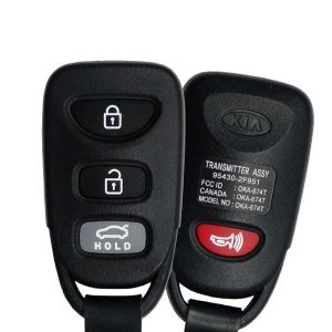 2007-2009 Kia Spectra / 4-Button Keyless Entry Remote / PN: 95430-2F951 / OKA-674T (OEM Refurb)