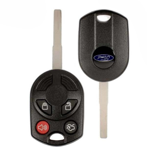 2011-2024 Ford / 4-Button Remote Head Key / PN: 164-R8046 / OUCD6000022 / HU101 HS / Chip 80 Bit (OEM Refurb)