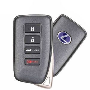 2020-2022 Lexus RX450H / 4-Button Smart Key / PN: 89904-0E190 / HYQ14FLB (Blue Hybrid Logo) (OEM)