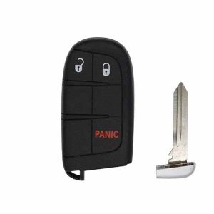 2011-2019 Dodge Chrysler Jeep / 3-Button Smart Key SHELL for M3N40821302, M3M40821302 (AFTERMARKET)