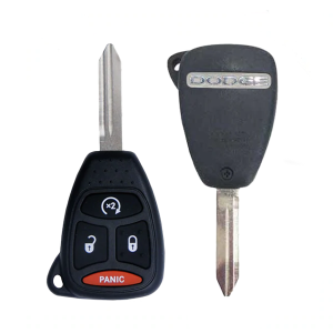 2007-2011 Dodge Ram Durango Dakota / 4-Button Remote Head Key / PN: 68026372AB / KOBDT04A (OEM Refurb)