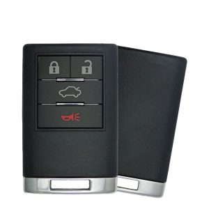 2008-2013 Cadillac CTS DTS / 4-Button Keyless Entry Remote / PN: 22889450 / OUC6000066 (OEM Recase)