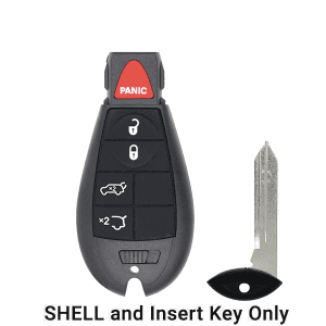 2008-2019 Chrysler Dodge Jeep VW 5-Button Fobik Key SHELL for IYZ-C01C (AFTERMARKET)