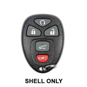 2007-2017 GM / 5-Button Keyless Entry Remote SHELL / OUC60270 / Black (AFTERMARKET)