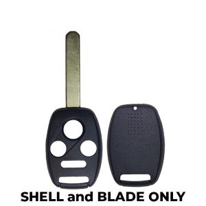 2006-2014 Honda Acura / 4-Button Remote Head Key SHELL / HO01 / MLBHLIK-1T, KR55WK49308, N5F-S0084A (AFTERMARKET)