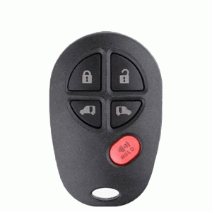 2004-2020 Toyota Sienna / 5-Button Keyless Entry Remote / PN: 89742-AE030 / GQ43VT20T (OEM Recase)