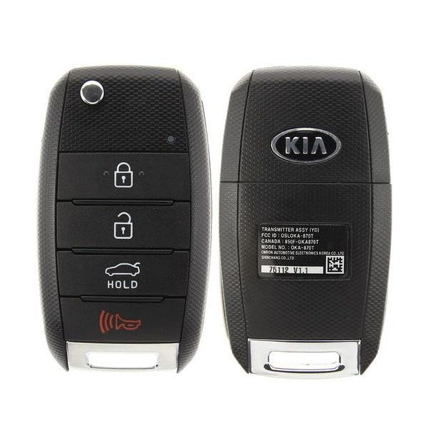 2017-2018 Kia Forte / 4-Button Flip Key / PN: 95430-A7200 / OSLOKA-875T (YD) (OEM)