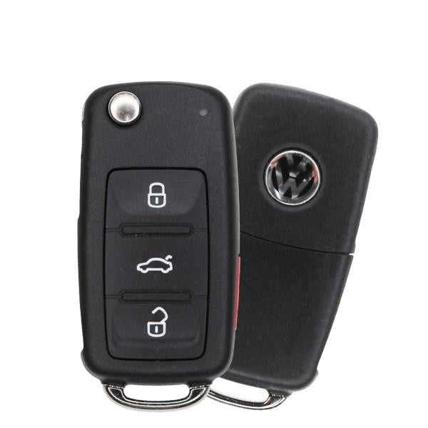 2005-2010 Volkswagen / 4-Button Flip Key / PN: 1K0-959-753-P / NBG92596263 / 315 Mhz (OEM Refurb)