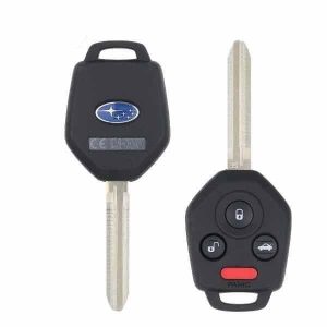2017-2018 Subaru / 4-Button Remote Head Key / PN: 57497-FL00A / CWTB1G077 (H Chip) w/ Black Interior Board Shell (OEM Refurb)