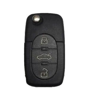 2001-2006 Audi / 4-Button Flip Key / PN: 8Z0837231F / MYT8Z0837231 (OEM Recase)