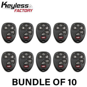 10 x 2007-2014 GM / 6-Button Keyless Entry Remote / PN: 15913427 / OUC60270 / (AFTERMARKET) (BUNDLE OF 10)