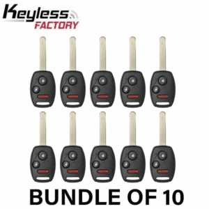 10 x 2005-2008 Honda Pilot / 3-Button Remote Head Key / CWTWB1U545 / (AFTERMARKET) (BUNDLE OF 10)