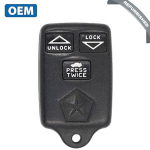 1993-1997 Chrysler Dodge / 3-Button Keyless Entry Remote w/ Trunk / PN: 04759136AB / GQ43VT7T (OEM Refurb)