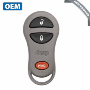 1999-2004 Jeep Cherokee / Grand Cherokee / 3-Button FOB Keyless Entry Remote / PN: 56036859 / 56036860 / GQ43VT9T / (OEM Refurb)