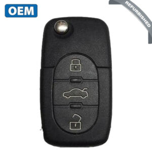 2001-2006 Audi / 4-Button Flip Key / PN: 8Z0837231F / MYT8Z0837231 / 315 Mhz (OEM Refurb)