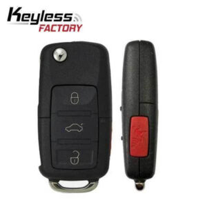 2002-2006 Volkswagen / 4-Button Flip-Key / 1J0959753AM (AFTERMARKET)