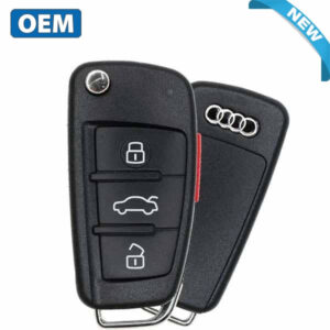 2005-2010 Audi / 4-Button Flip Key / PN: 8P0 837 220E / NBG009272T / 315MHz (OEM)