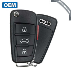 2005-2010 Audi / 4-Button Flip Key / PN: 8P0 837 220E / NBG009272T / 315MHz (OEM Refurb)
