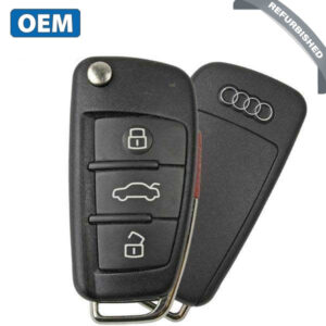 2006-2010 Audi / 4-Button Remote Flip Key / PN: 8E0-837-220-R / MYT4073A / 315MHz (OEM Refurb)