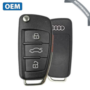 2006-2015 Audi / 4-Button Flip Key / PN: 4F0837220AG / IYZ 3314 / 315 Mhz (OEM Refurb)
