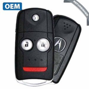 2007-2013 Acura MDX RDX / 3-Button Flip Key / PN: 35111-STX-325 / N5F0602A1A (OEM Refurb)