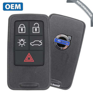 2007-2017 Volvo / 5-Button Smart Key w/ Approach Lights / PN: 30659607 / KR55WK49264 / 433 MHz (OEM Refurb)