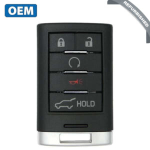 2010-2015 Cadillac SRX / 5-Button Smart Key w/ Hatch / PN: 22865375 / NBG009768T (OEM Refurb)