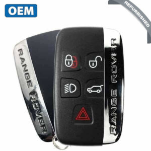 2010 - 2020 Land Rover Range Rover Key Evoque Sport / 5-Button Smart Key / PN: BJ32-15K601-AB / KOBJTF10A (OEM Refurb)