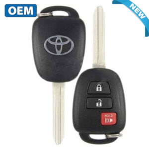 2012-2017 Toyota Prius C / 3-Button Remote Head Key / PN: 89070-52F60 / HQ12BDM (G Chip) (OEM)