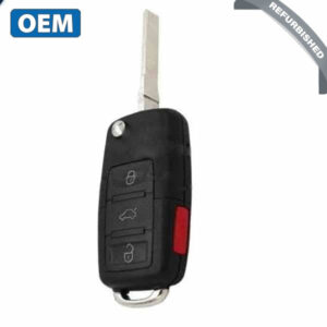 2012-2018 Volkswagen / 4-Button Remote Flip Key / PN: 5KO837202BJ / NBGFS93N / 315 MHz (OEM Refurb)