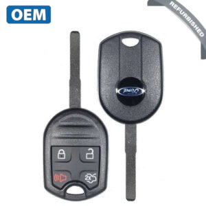 2012-2019 Ford Fiesta / 4-Button Remote Head Key / PN:164-R7976 / CWTWB1U793 / HU101 / Chip 80 Bit (OEM Refurb)
