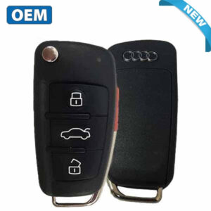 2013-2017 Audi A3 / 4-Button Flip Key / PN: 8V0 837 220 E / NBGFS12P71 / MQB / 315 Mhz (OEM)