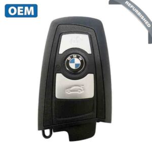 2013-2018 BMW 7 / 5 / 3 Series / 3-Button Smart Key / YGOHUF5767 / FEM / 433 Mhz - Black Trim (OEM Refurb)