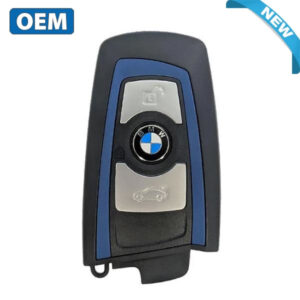 2013-2018 BMW 7 / 5 / 3 Series / 3-Button Smart Key / YGOHUF5767 / FEM / 433 Mhz - Blue Trim (OEM)
