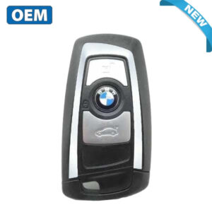 2013-2018 BMW 7 / 5 / 3 Series / 3-Button Smart Key / YGOHUF5767 / FEM / 433 Mhz - Silver Trim (OEM)
