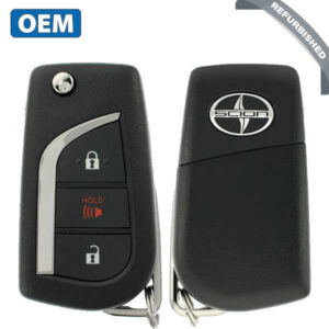 2014-2015 Scion tC / 3-Button Flip Key / PN: 89070-21150 / MOZB95TH (G Chip) (OEM Refurb)