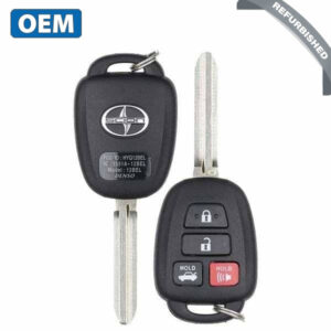 2016-2017 Scion FR-S Toyota 86 / 4-Button Remote Head Key / PN: SU003-05282 / HYQ12BEL / G Chip (OEM Refurb)