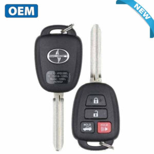 2016-2017 Scion FR-S Toyota 86 / 4-Button Remote Head Key / PN: SU003-05282 / HYQ12BEL / G Chip (OEM)
