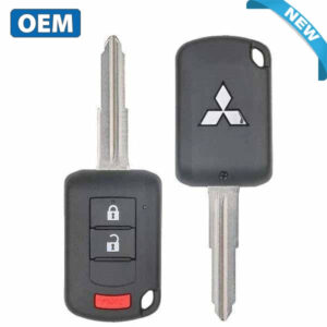 2016-2019 Mitsubishi Mirage / 3-Button Remote Head Key / PN: 6370B904 / OUCJ166N (OEM)