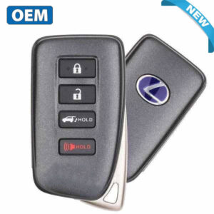 2020-2022 Lexus RX450H / 4-Button Smart Key / PN: 89904-0E190 / HYQ14FLB (Blue Hybrid Logo) (OEM)