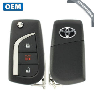2016-2021 Toyota Corolla Scion iM / 3-Button Flip Key / PN: 89070-12C20 / HYQ12BFB (H Chip) (OEM Refurb)