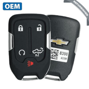 2019- 2021 Chevrolet Silverado / 5-Button Smart Key / Tailgate / PN: 13508398 / HYQ1EA (434 MHz) (OEM Refurb)