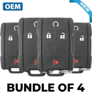 4 x 2014-2019 GM / 4-Button Keyless Entry Remote / PN: 22881480 / M3N32337100 (OEM) (BUNDLE OF 4)