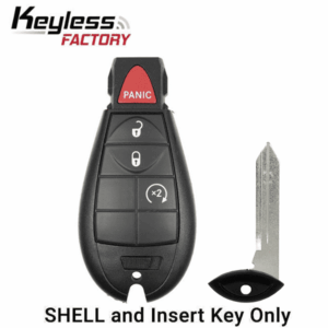 2008-2019 Chrysler Dodge Jeep VW 4-Button Fobik Key SHELL for IYZ-C01C (AFTERMARKET)