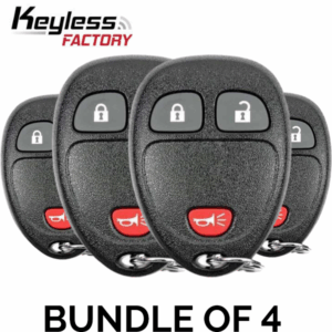 4 x 2007-2017 GM / 3-Button Keyless Entry Remote / OUC60270 (BUNDLE OF 4)
