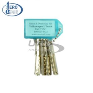 AeroLock - VW1 - Volkswagen/Audi/Porsche - Track High Security Space/Depth Try-Out Key Set - HU66