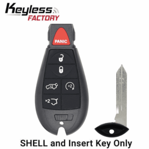 2008-2019 Chrysler Dodge Jeep VW 6-Button Fobik Key SHELL for IYZ-C01C (AFTERMARKET)
