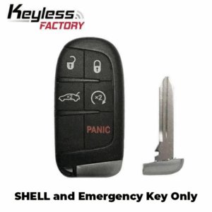 2011-2019 Dodge Chrysler Jeep / 5-Button Smart Key SHELL for M3N-40821302 (AFTERMARKET)