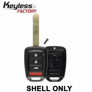 2013-2017 Honda Accord Civic / 4-Button Remote Head Key SHELL / HO01-SVC / MLBHLIK6-1T (AFTERMARKET)